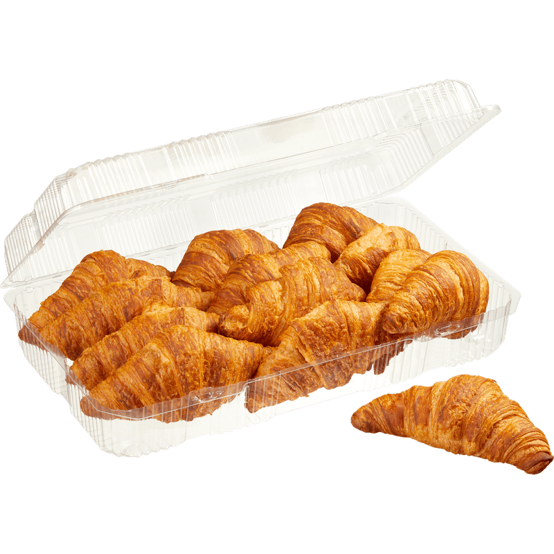 Bakery croissants (or similar breakfast pastries)