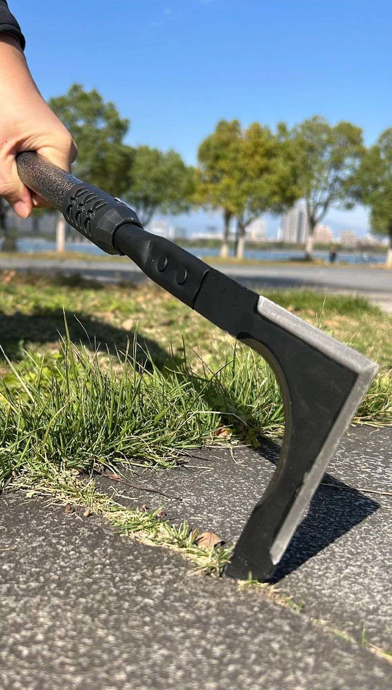 For a few driveway cracks, scraping may be enough