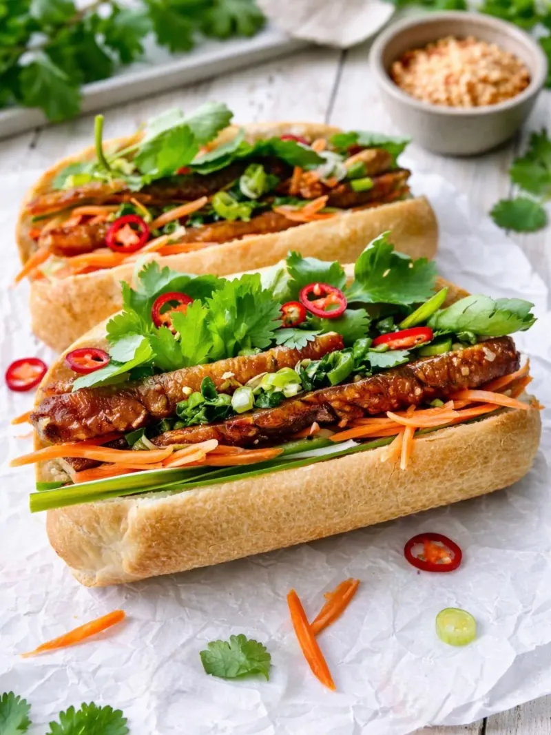 Crispy Pork Belly Bánh Mì Roll
