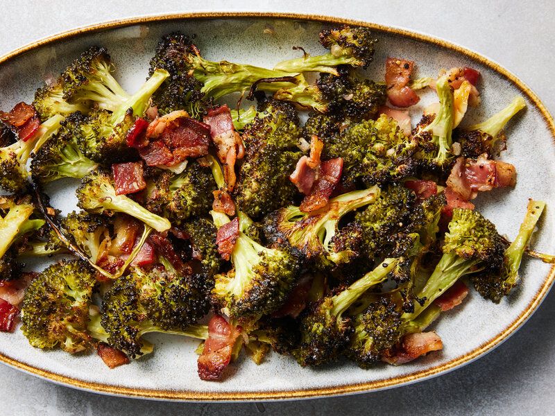 Broccoli With Bacon Bits