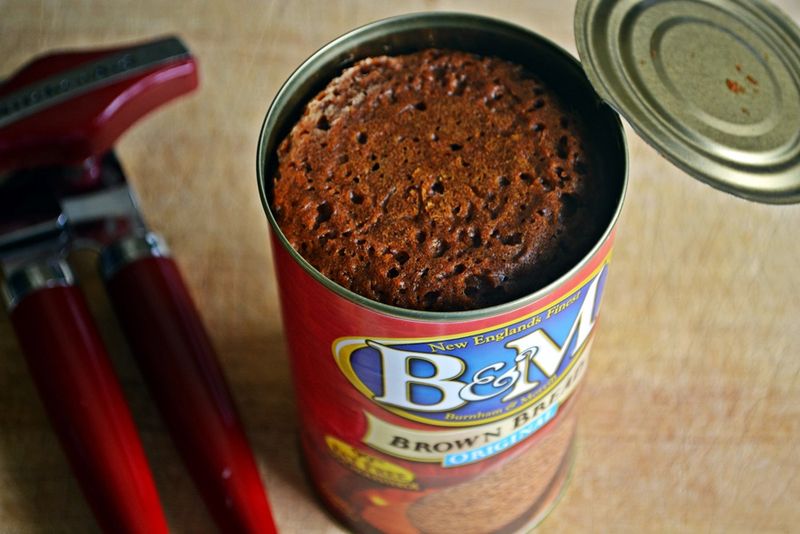 Brown bread in a can