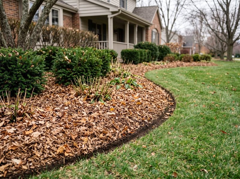 Loose Whole Leaves Over Perennials