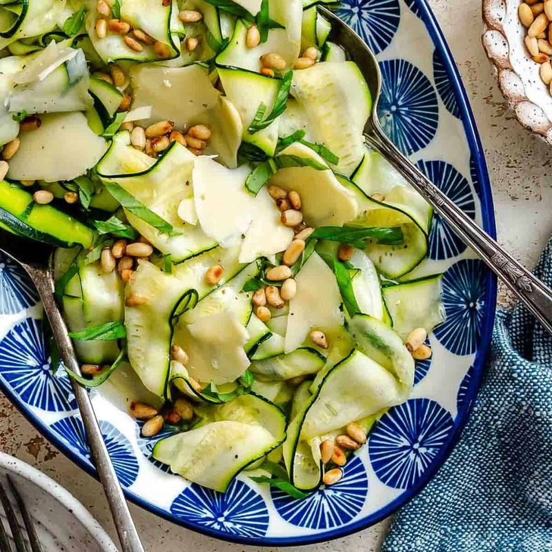 Cucumber Ribbon Salad with Lemon Herb Dressing