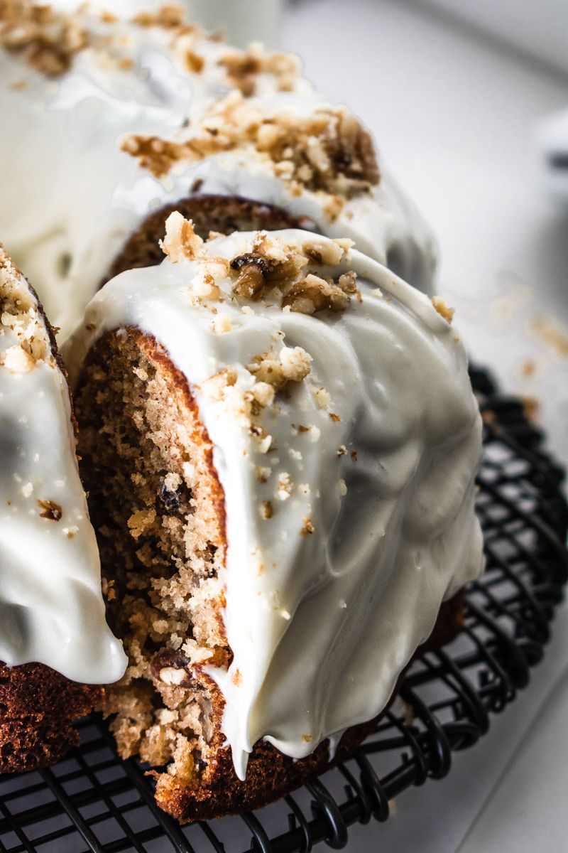 Hummingbird Bundt Cake with Cream Cheese Glaze