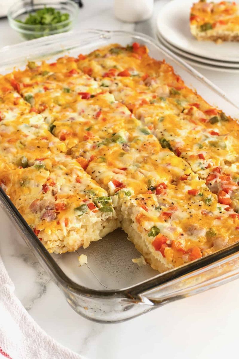 Hash Brown Breakfast Casserole With Frozen Potatoes