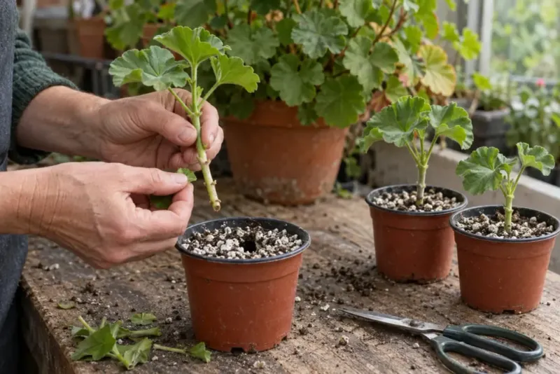 Use cuttings or dormant storage as alternatives