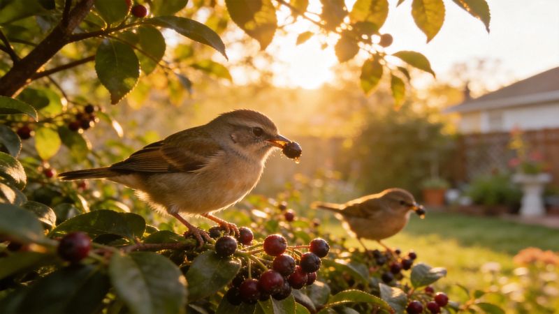 Use holly as one layer in a complete bird habitat