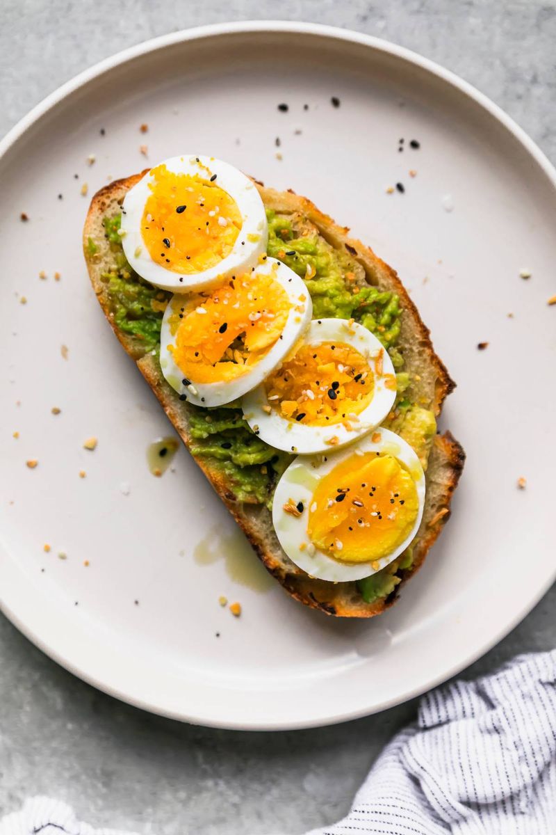 Hard-Boiled Egg Breakfast Toast