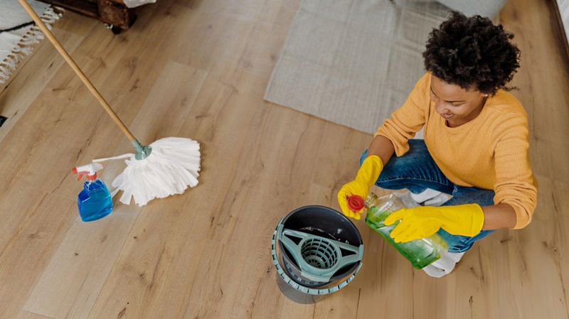 Choose the floor-safe method before chasing a scent