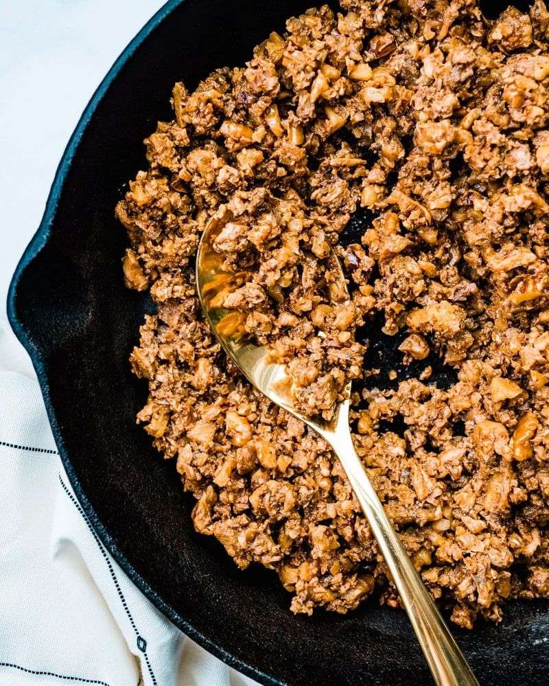 Chop and sauté them into meaty crumbles