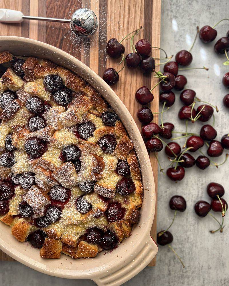 Cherry Bread Pudding