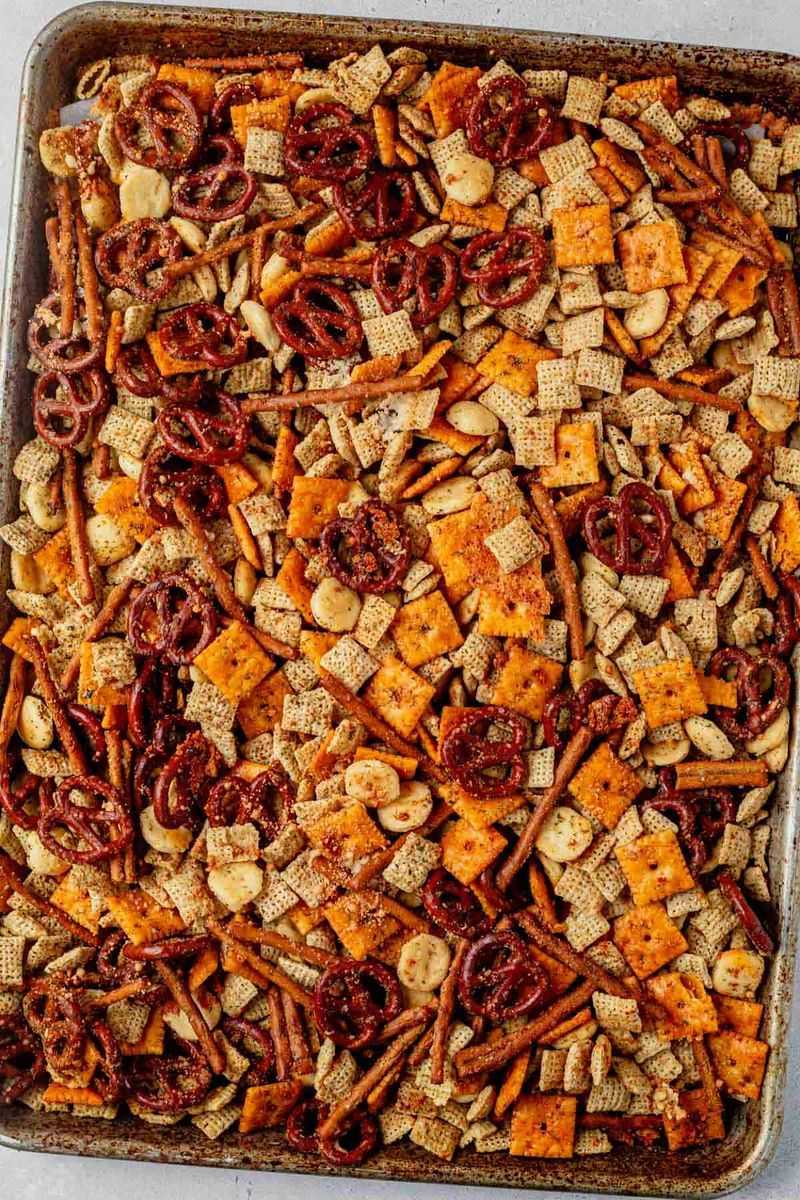 Cheesy Parmesan Chex Mix