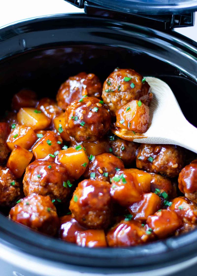 Pineapple BBQ Meatballs