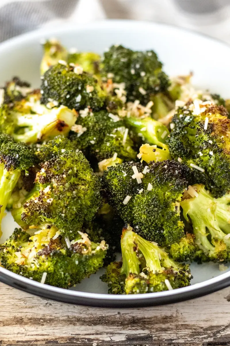 Roasted Broccoli with Garlic, Lemon, and Parmesan