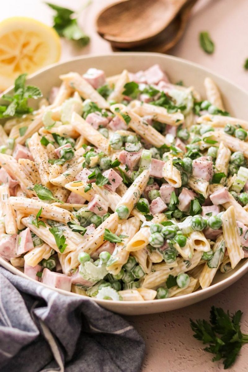 Pea And Ham Pasta Salad