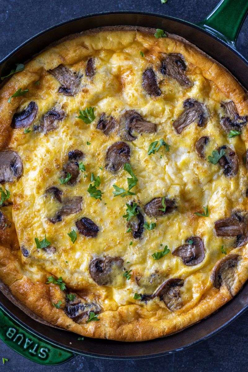 Mushroom and Gruyere Frittata