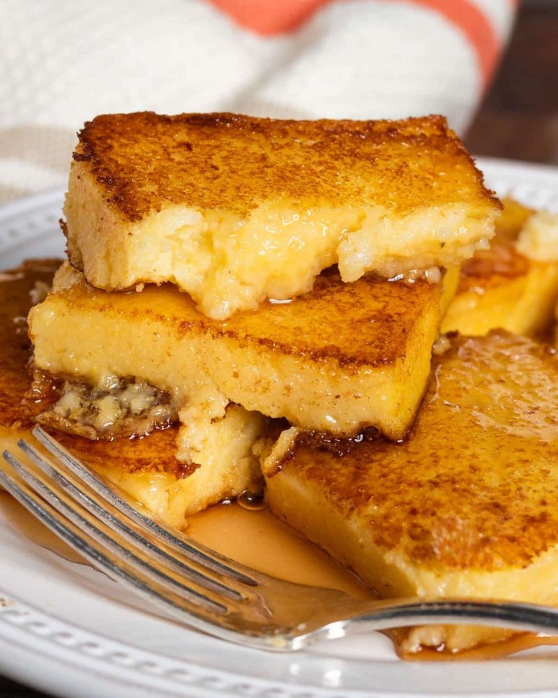 Cornmeal mush with butter