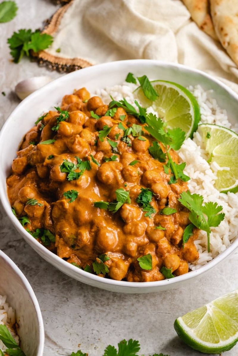Chickpea Curry with Rice