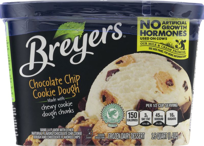 Breyers Natural Vanilla with Cookie Dough (varies by line)
