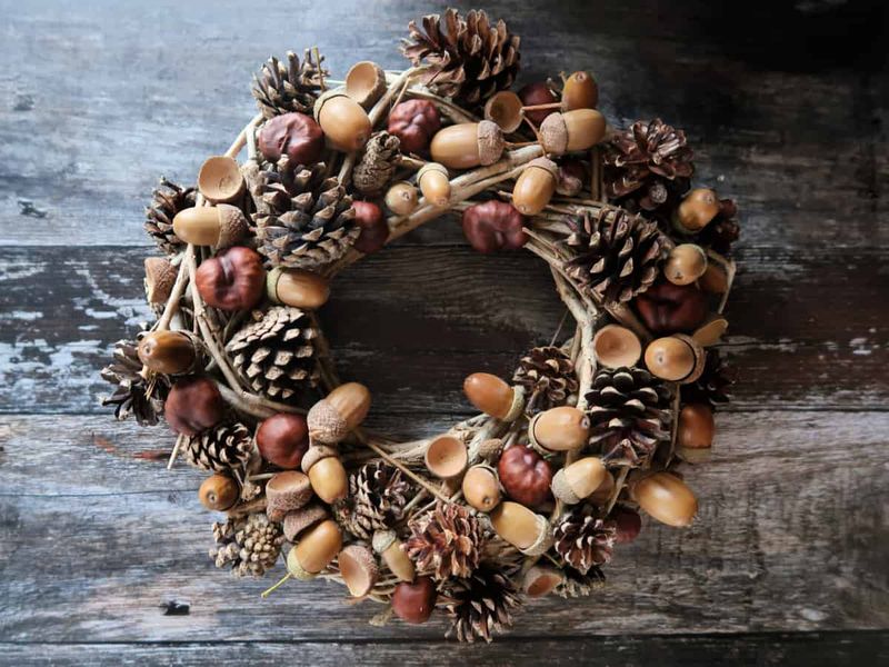 Handmade Acorn Wreath