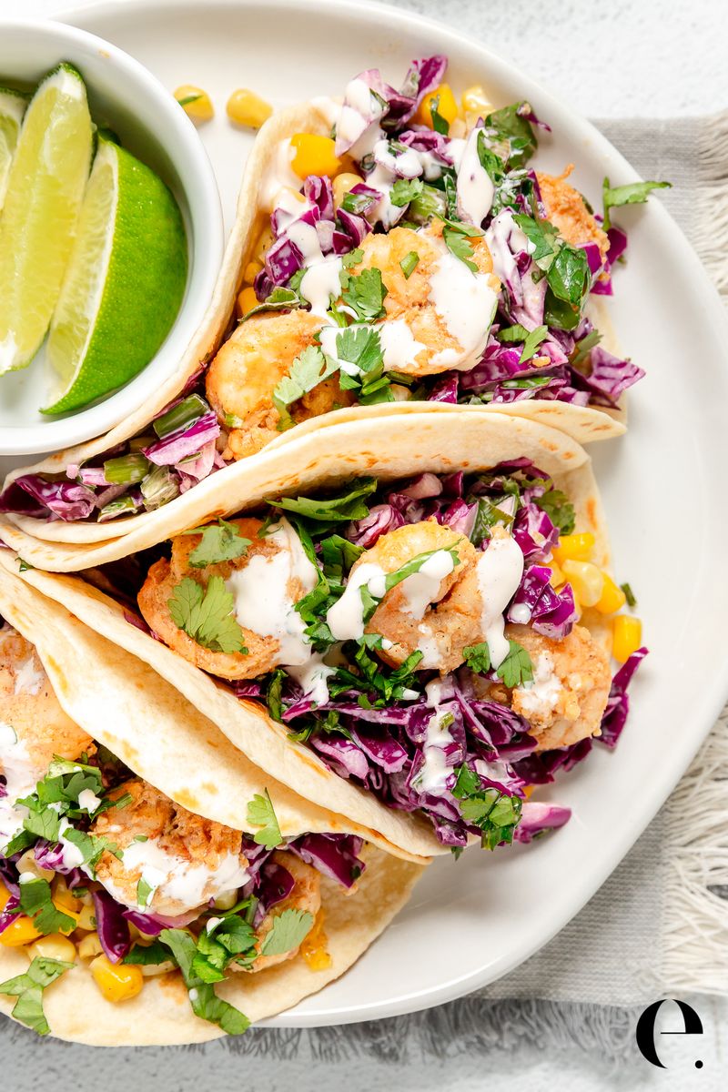 Shrimp Tacos With Cabbage Slaw