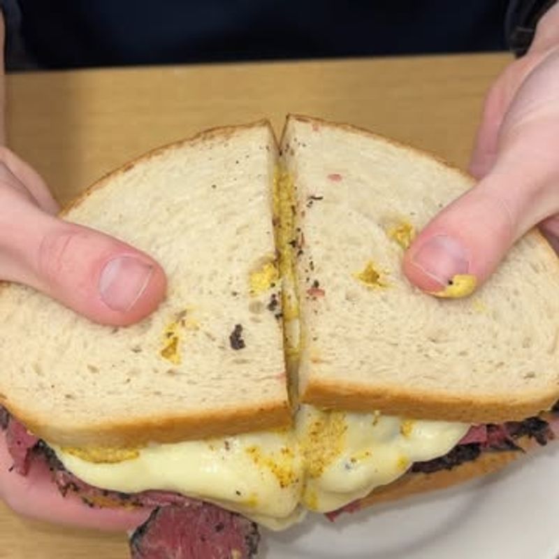 Ham and Cheese with Yellow Mustard