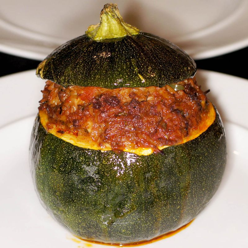 Eight ball squash (round zucchini)