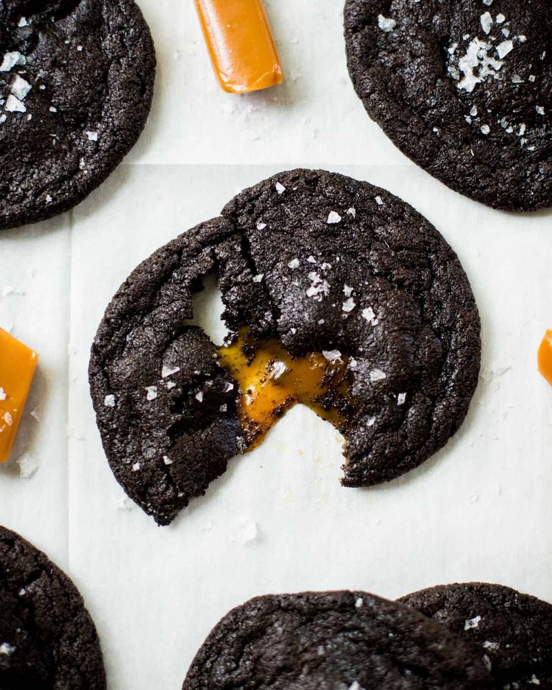 Chocolate Caramel Cookies