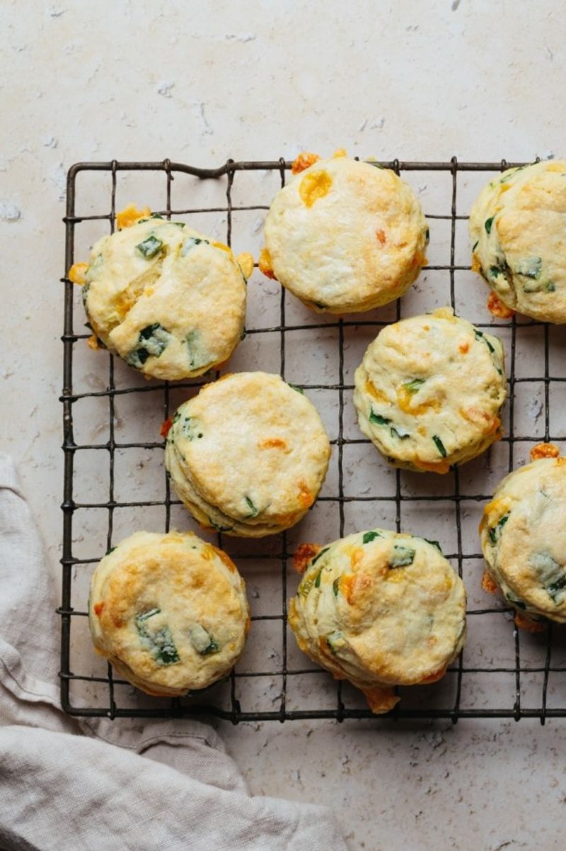 Garlic Scape Biscuits Or Savory Scones