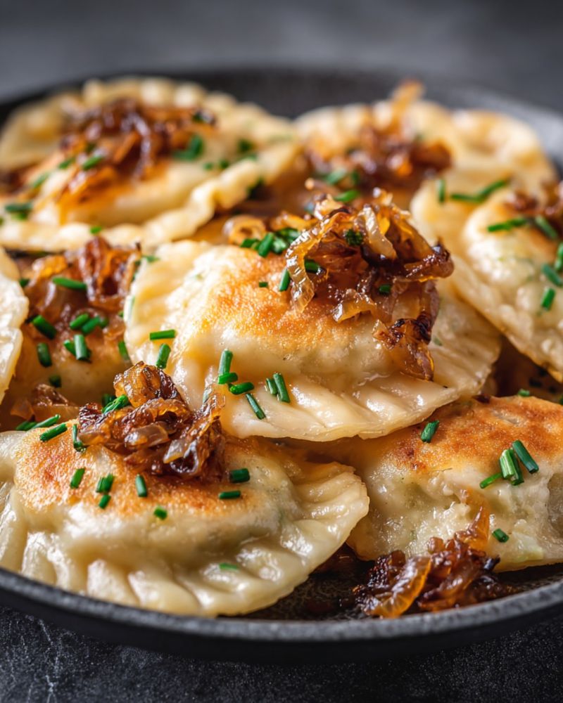 Potato And Cheese Pierogi Skillet