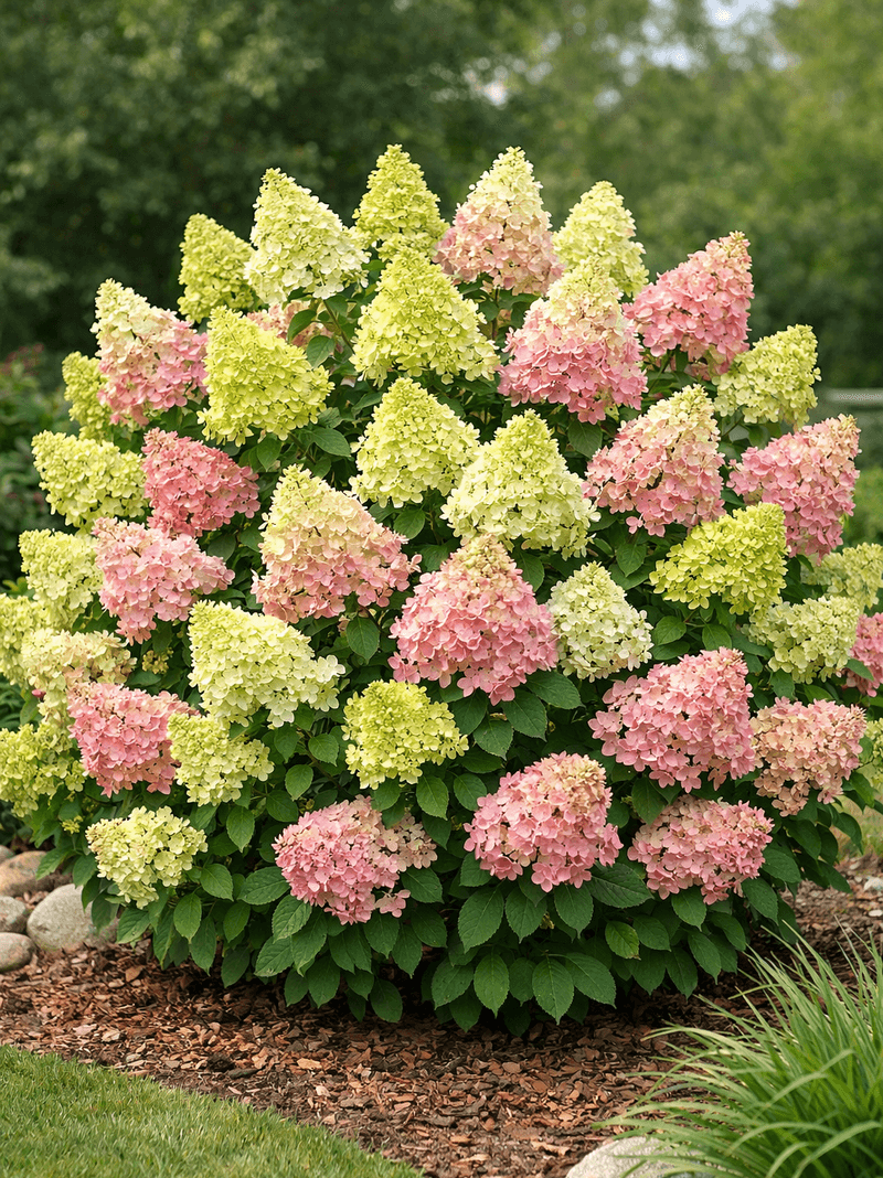 Panicle and smooth hydrangeas wait for late winter