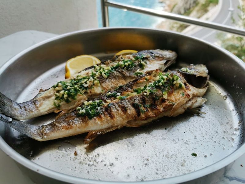 Grilled fish from the Adriatic