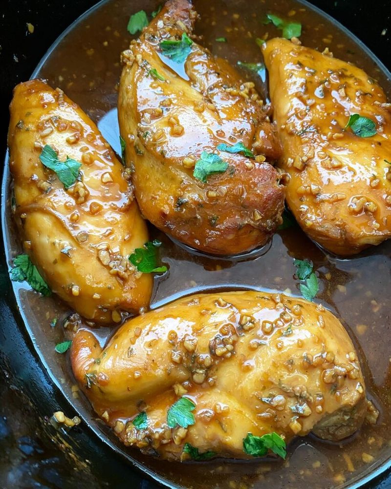 Slow Cooker Honey Garlic Chicken