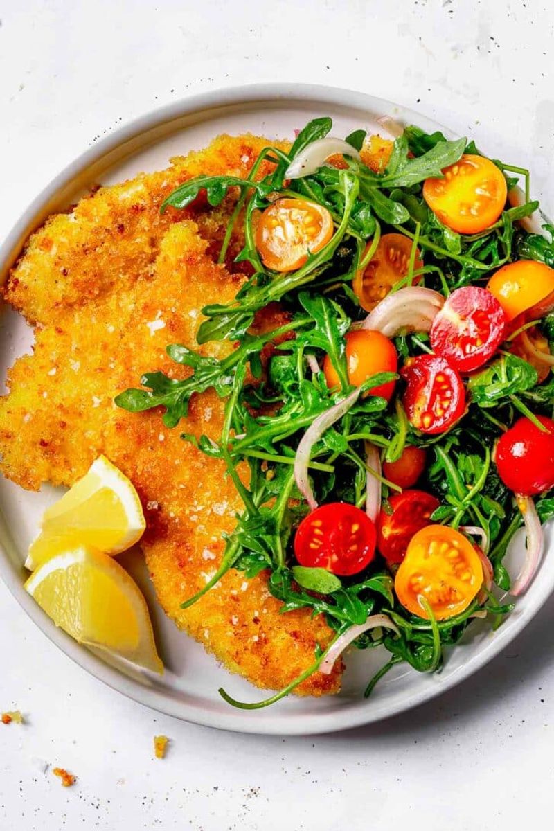 Chicken Milanese With Arugula Salad