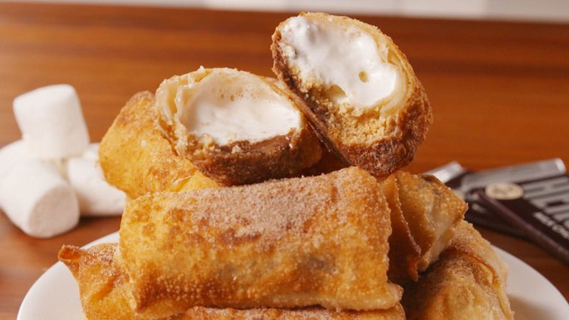S'mores Egg Rolls