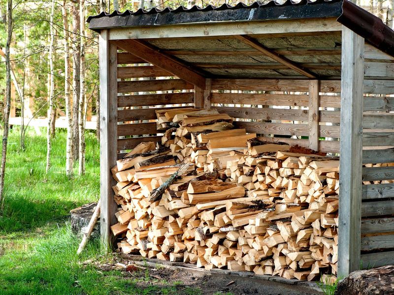 Clear Leaf Piles and Move the Firewood
