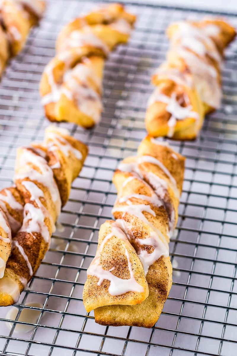 Cinnamon Sugar Crescent Twists