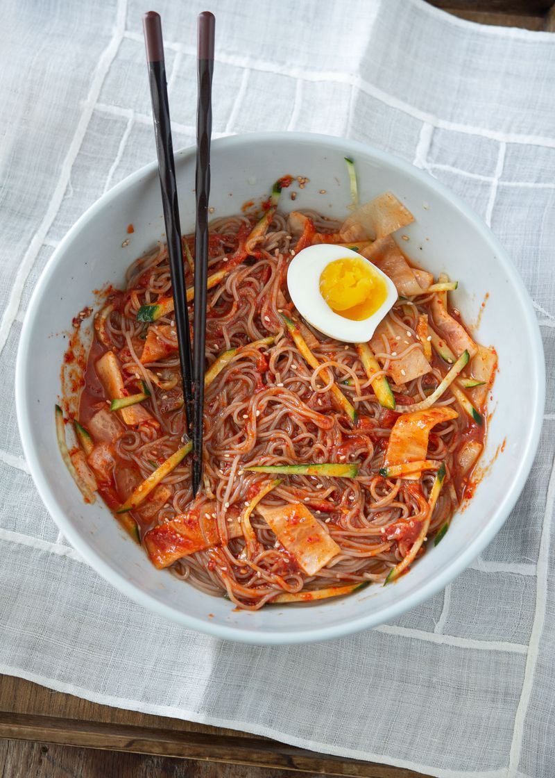 Bibim Naengmyeon (Spicy Mixed Cold Noodles)