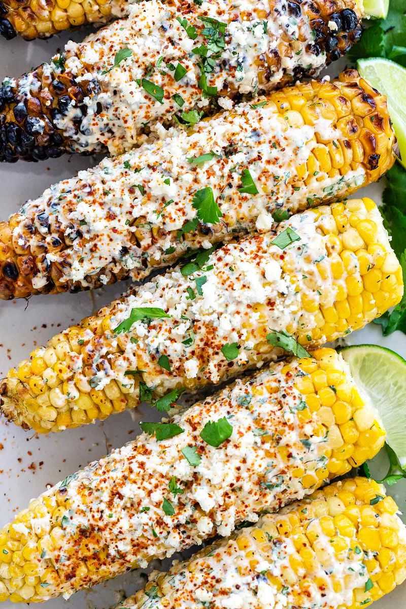 Elotes Asados (Mexican Street Corn)