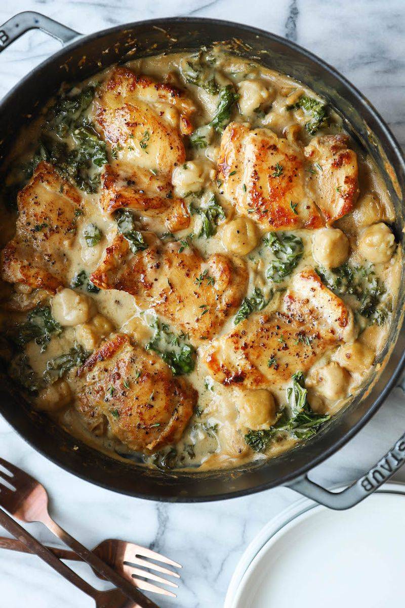Creamy Chicken Gnocchi Pan