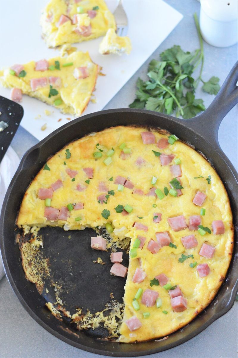 Classic Ham and Cheddar Frittata