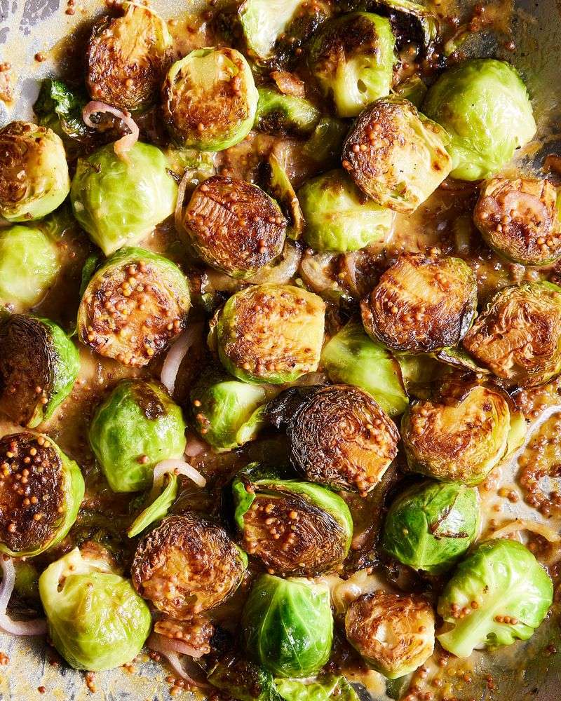 Honey Mustard Brussels Sprouts