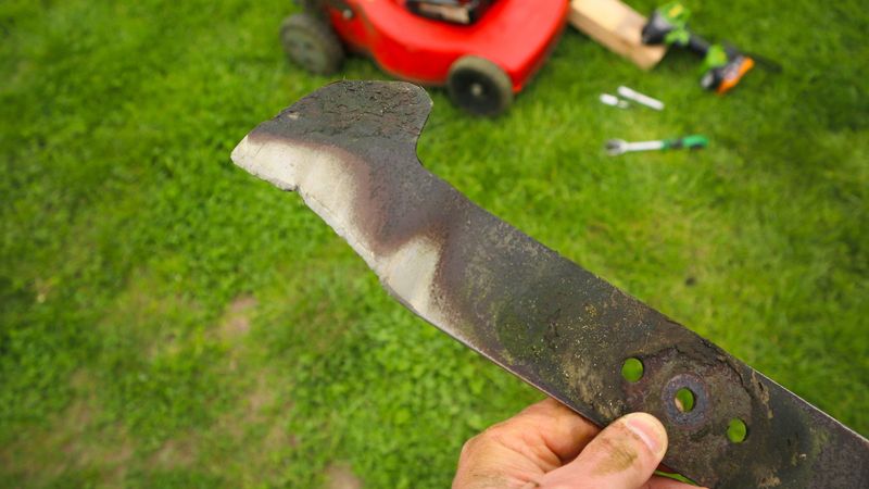 Using Dull Mower Blades