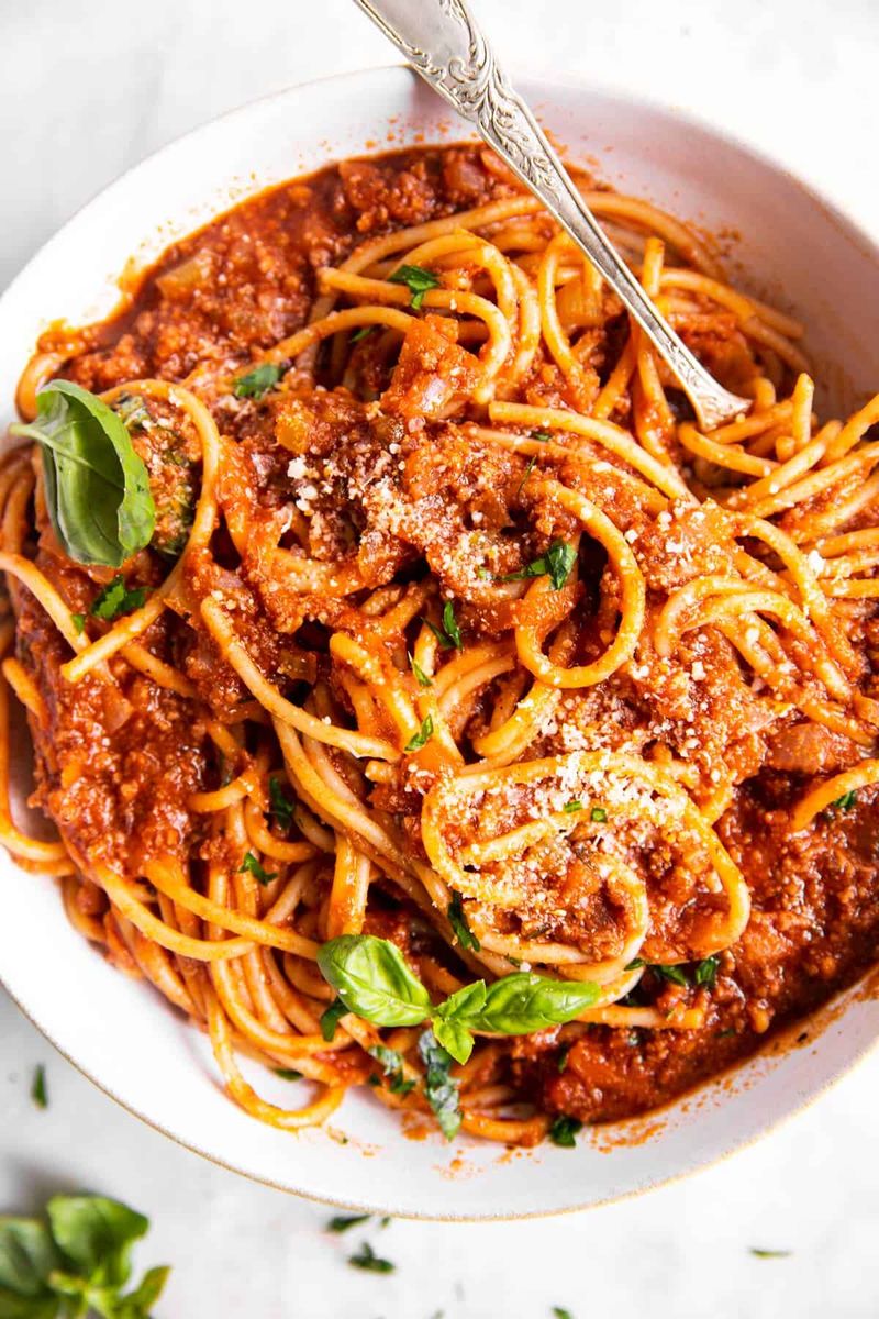 Spaghetti With Quick Meat Sauce