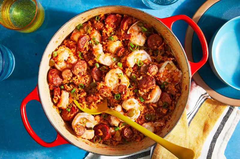 Louisiana: Bacon Jambalaya