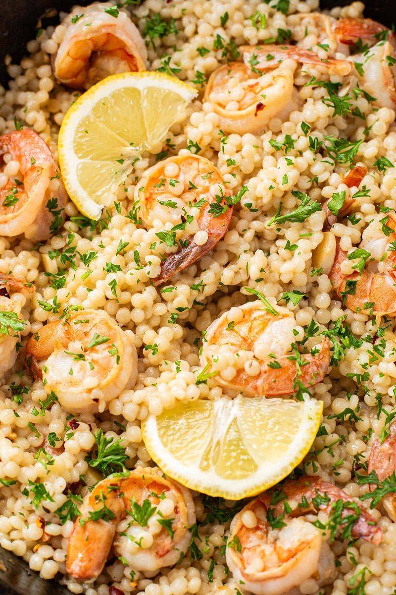 Couscous With Shrimp And Garlic