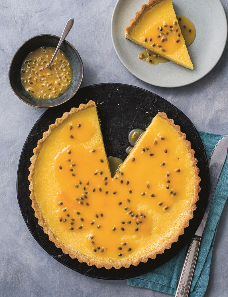 Double Chocolate and Passion Fruit Tart