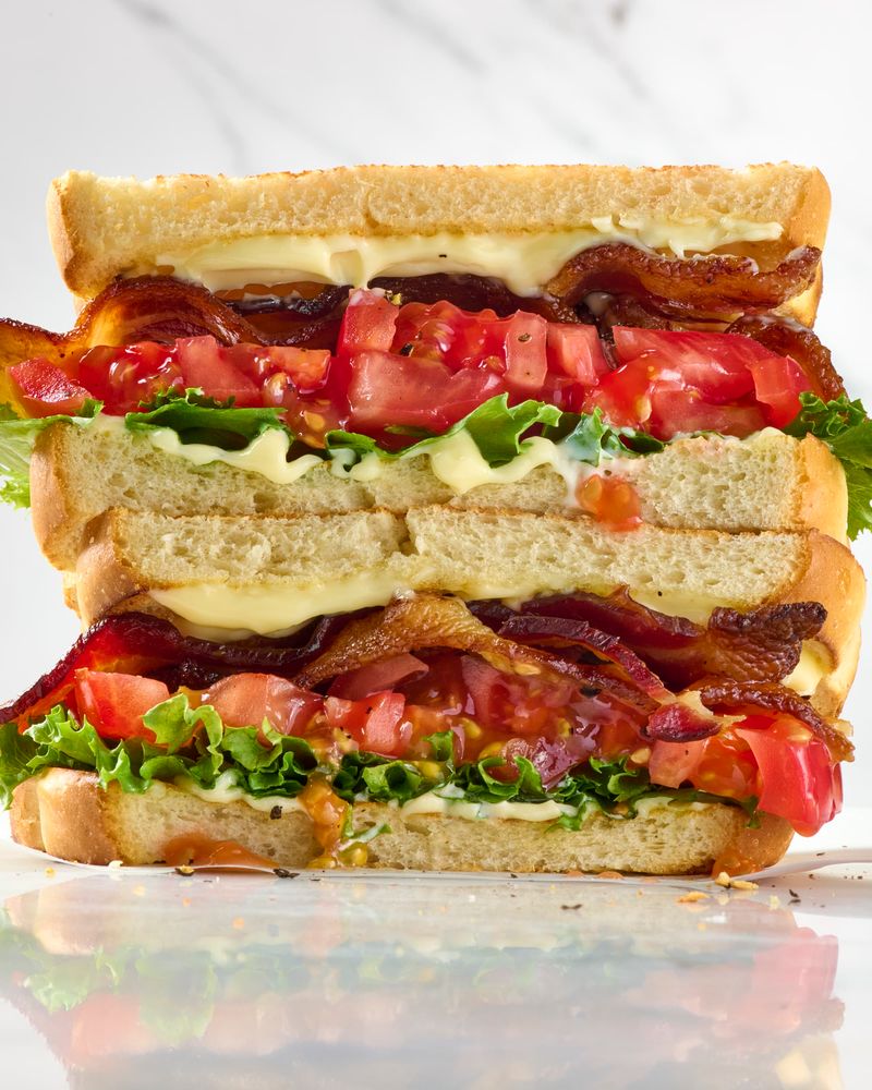 Bacon, lettuce, and tomato