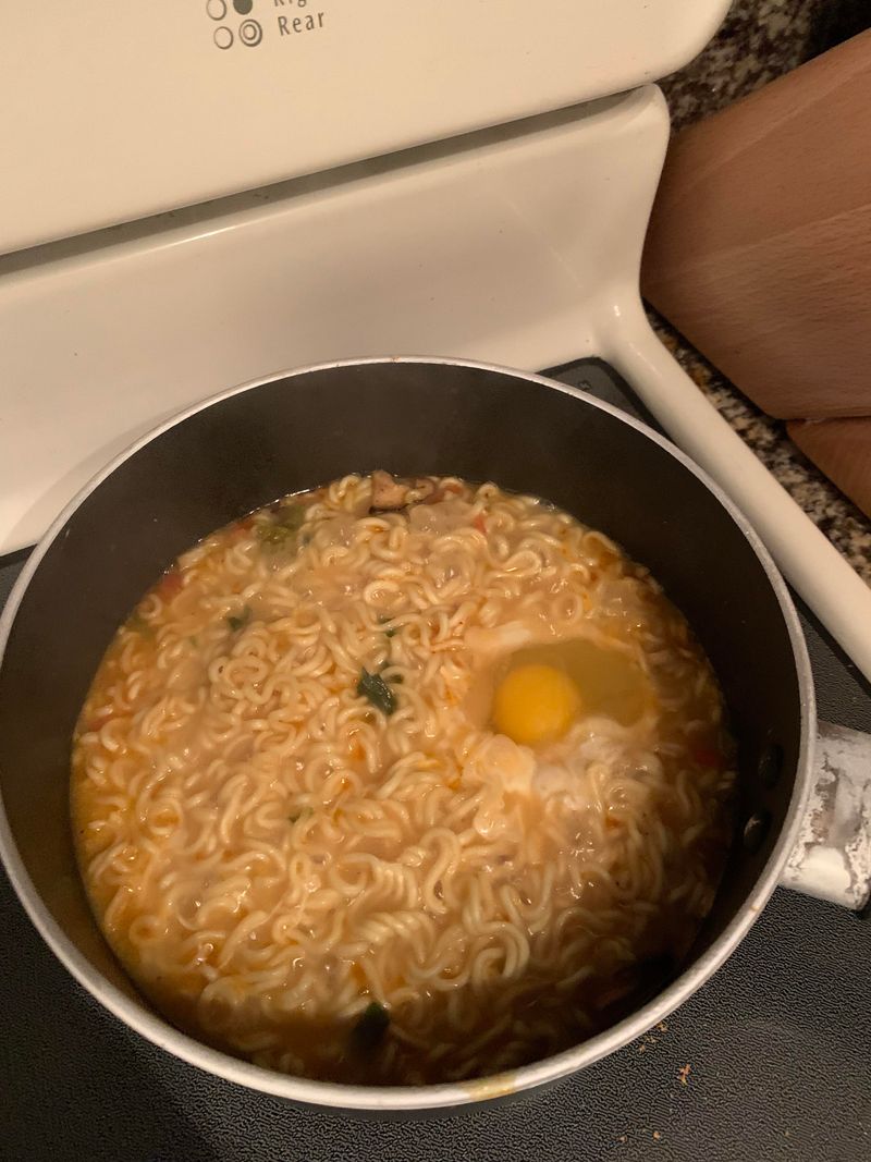 Late-night ramen with an egg