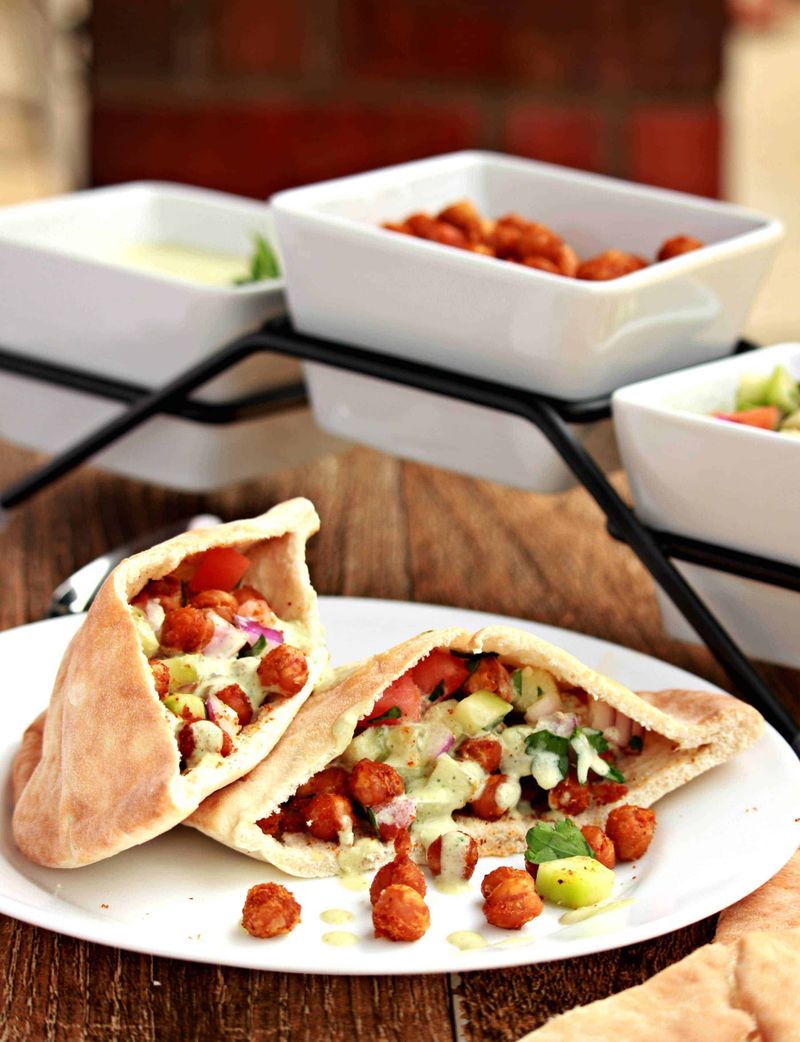 Chickpea Shawarma Wraps
